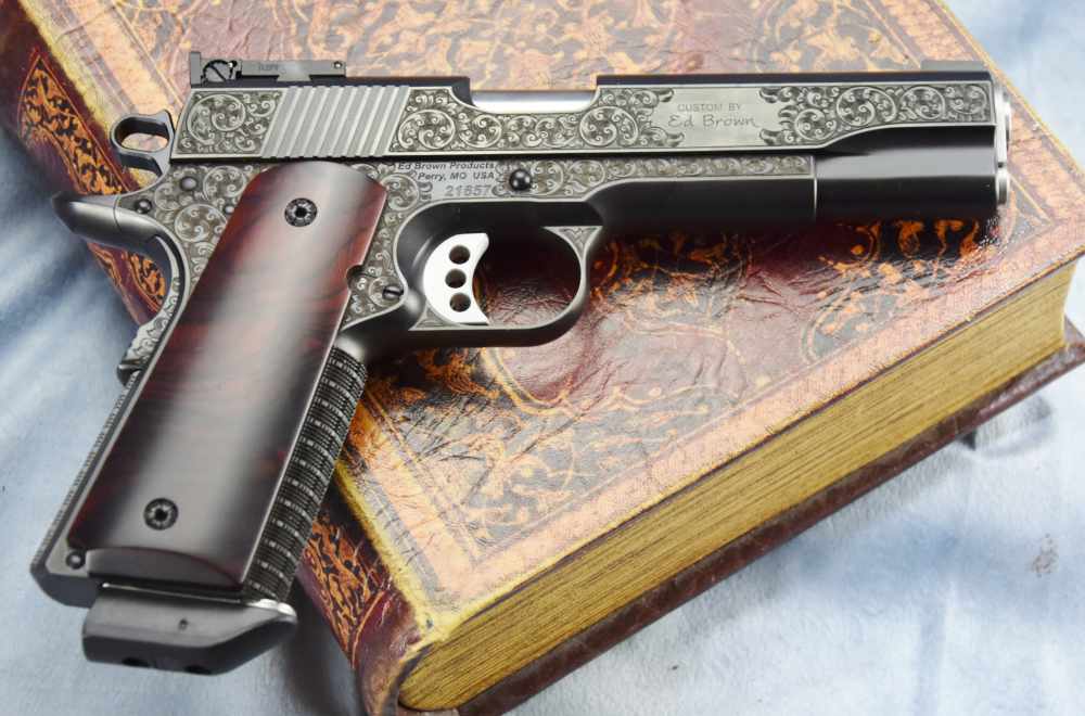 Ed Brown RARER BLUED Signature Edition FactoENGRAVED 1911 .45 5" Government-img-19