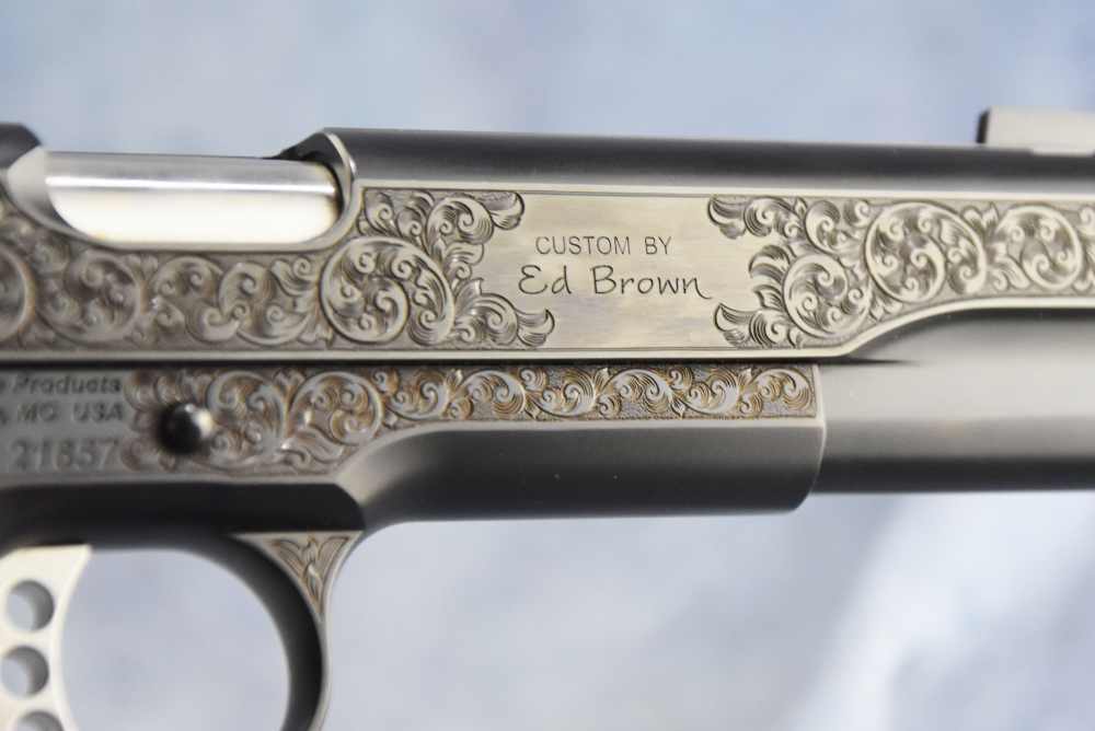 Ed Brown RARER BLUED Signature Edition FactoENGRAVED 1911 .45 5" Government-img-34