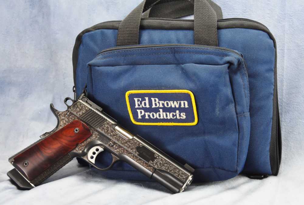 Ed Brown RARER BLUED Signature Edition FactoENGRAVED 1911 .45 5" Government-img-41
