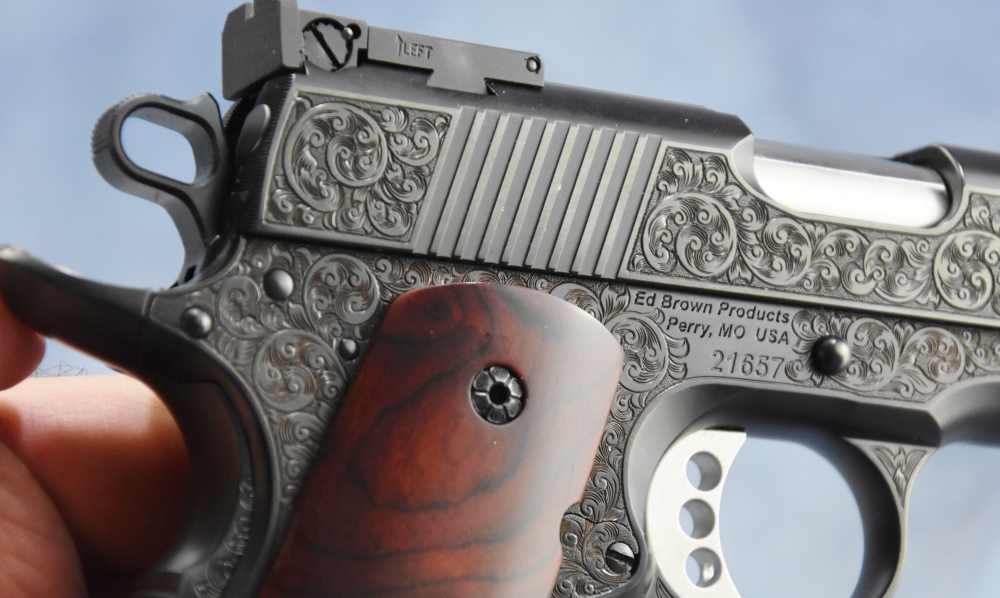 Ed Brown RARER BLUED Signature Edition FactoENGRAVED 1911 .45 5" Government-img-10