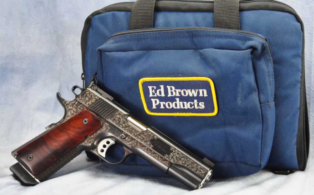 Ed Brown RARER BLUED Signature Edition FactoENGRAVED 1911 .45 5" Government-img-4