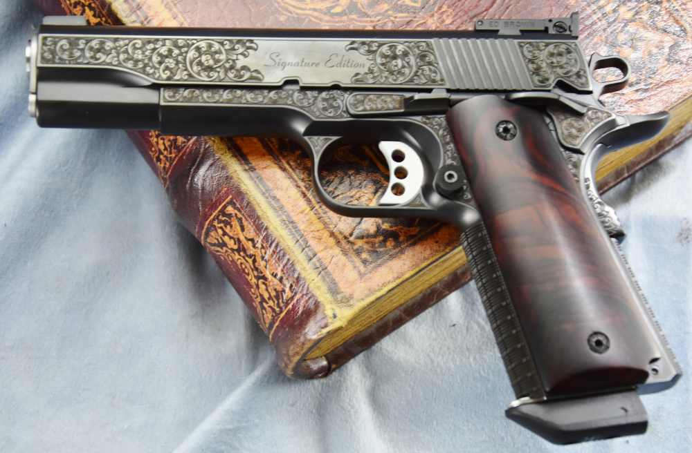 Ed Brown RARER BLUED Signature Edition FactoENGRAVED 1911 .45 5" Government-img-44