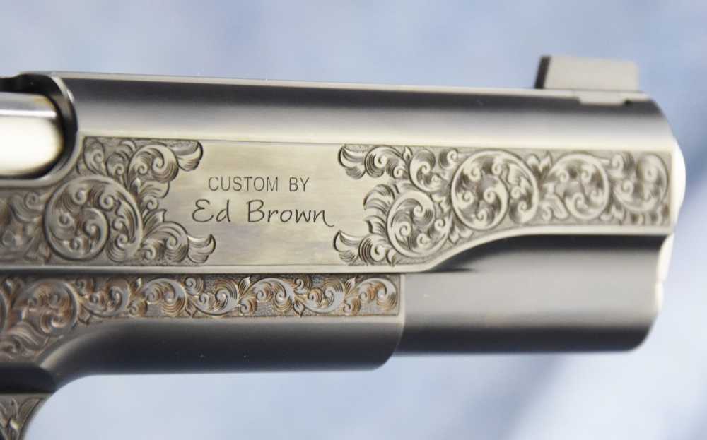 Ed Brown RARER BLUED Signature Edition FactoENGRAVED 1911 .45 5" Government-img-7