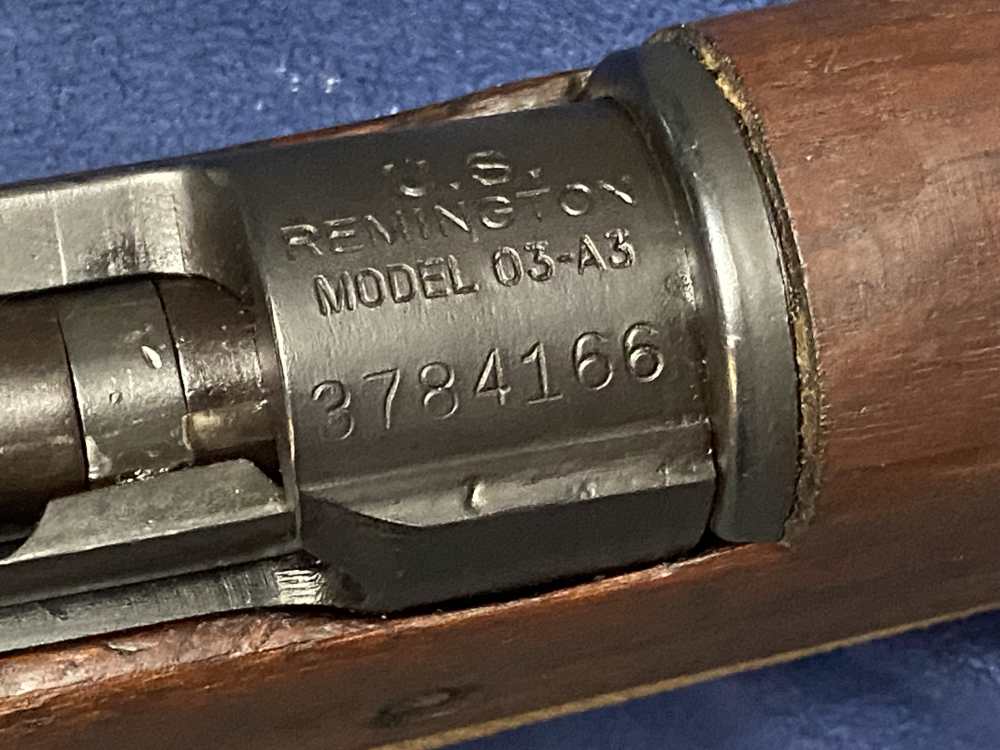 US 1903a3 REMINGTON Rifle NICE WW2 Original 8-43 1943 -img-14