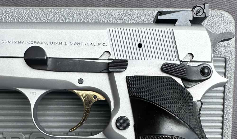 Browning Hi Power Silver Chrome Nickel 9mm Pistol, Made in 2001-img-3