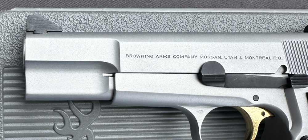 Browning Hi Power Silver Chrome Nickel 9mm Pistol, Made in 2001-img-6