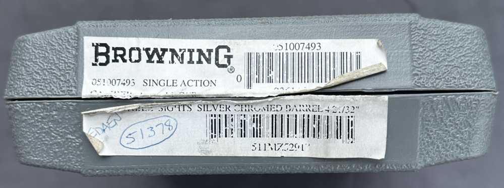 Browning Hi Power Silver Chrome Nickel 9mm Pistol, Made in 2001-img-47