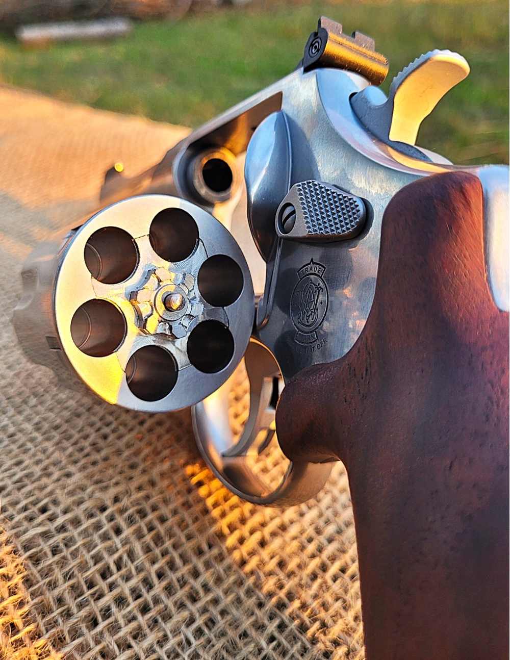 SMITH & WESSON 610 MOUNTAIN GUN 10MM 4" SS BEAR HUG GRIPS-img-5