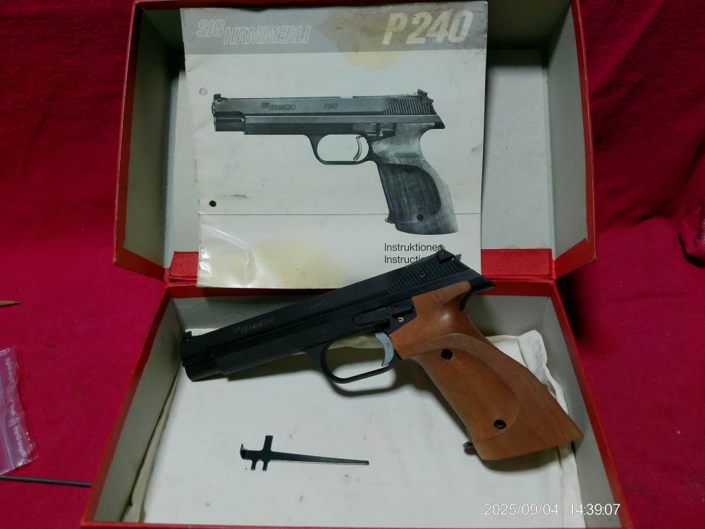 Rare SIG/Hammerli P240 Swiss Target Pistol, Boxed, .38 Special WC,-img-1