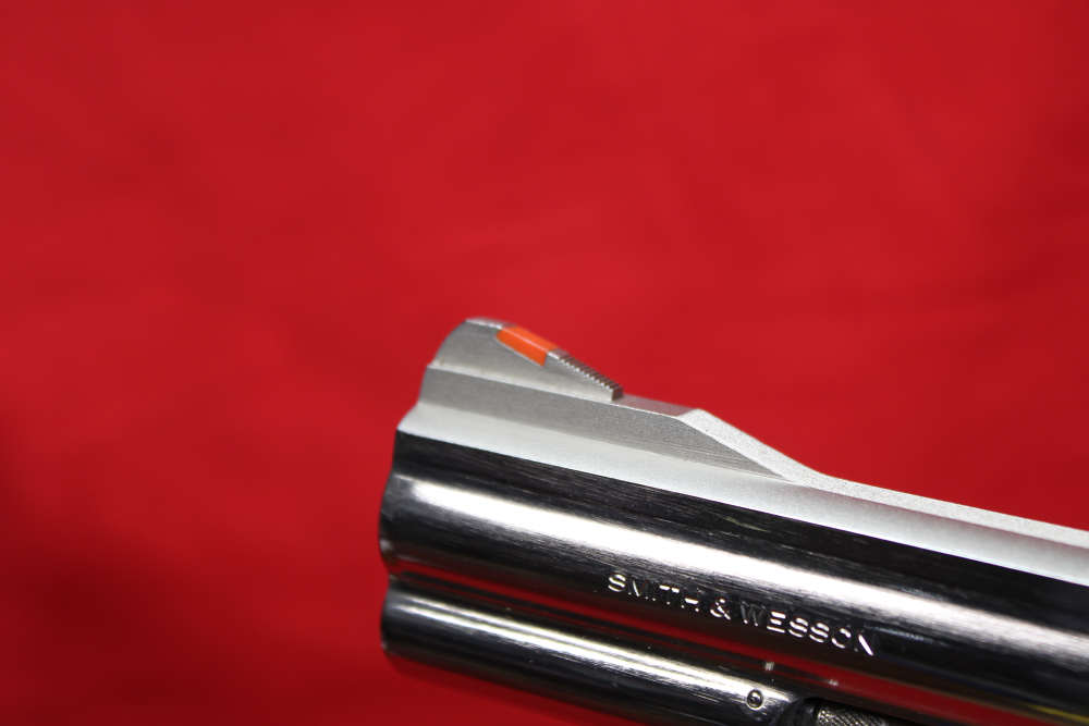 SMITH & WESSON 586 NICKEL GORGEOUS 586-3 COMBAT GRIPS REAL BEAUTY PRE LOCK-img-11