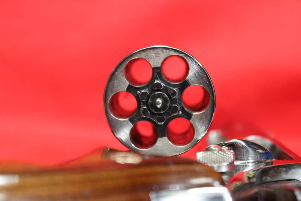 SMITH & WESSON 586 NICKEL GORGEOUS 586-3 COMBAT GRIPS REAL BEAUTY PRE LOCK-img-30