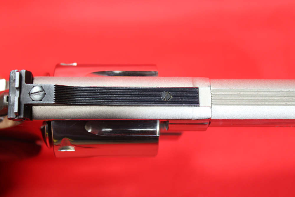 SMITH & WESSON 586 NICKEL GORGEOUS 586-3 COMBAT GRIPS REAL BEAUTY PRE LOCK-img-18