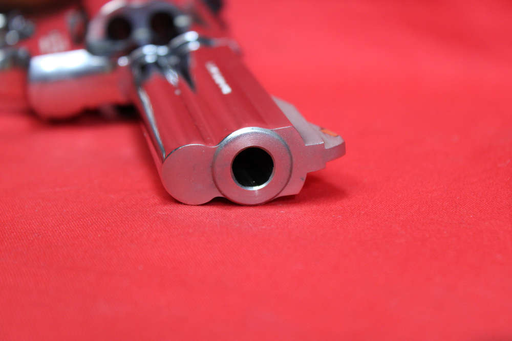 SMITH & WESSON 586 NICKEL GORGEOUS 586-3 COMBAT GRIPS REAL BEAUTY PRE LOCK-img-24