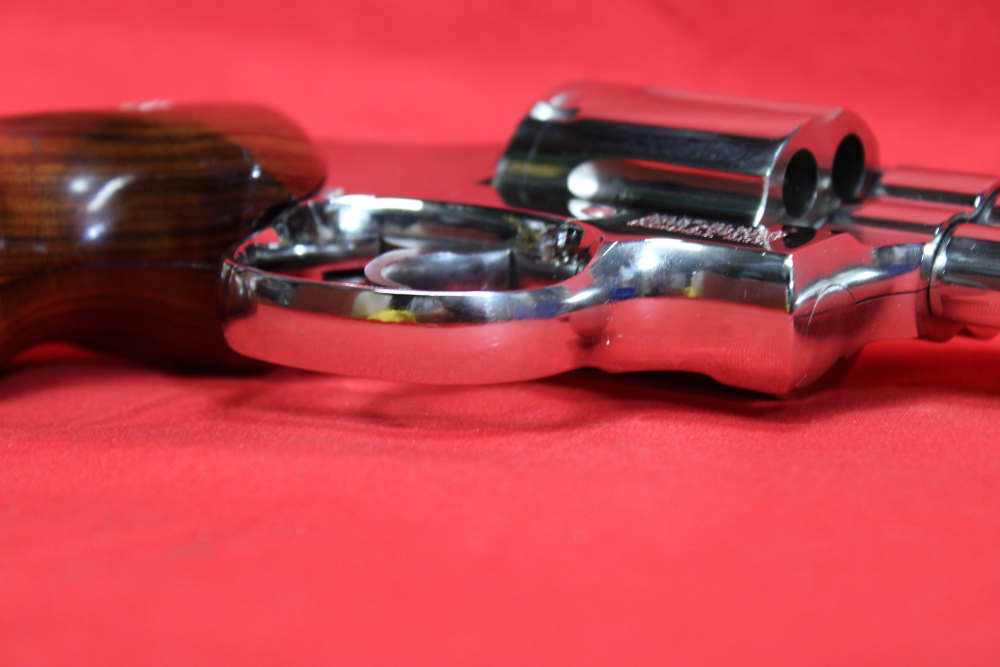 SMITH & WESSON 586 NICKEL GORGEOUS 586-3 COMBAT GRIPS REAL BEAUTY PRE LOCK-img-27