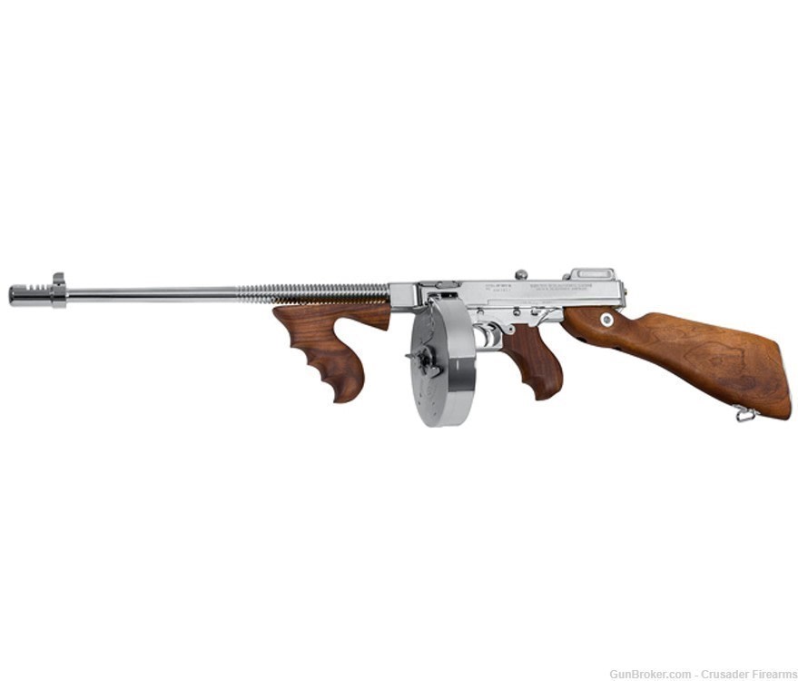 THOMPSON 1927A-1 "DELUXE SEMI-AUTO", HARD CHROME PLATED-img-1