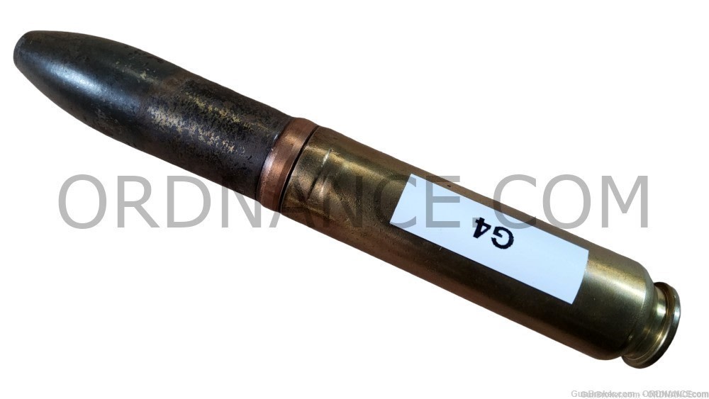 20mm German WWII T.P. round MG-FF Autocannon 20X80mm inert shell ammunition-img-1