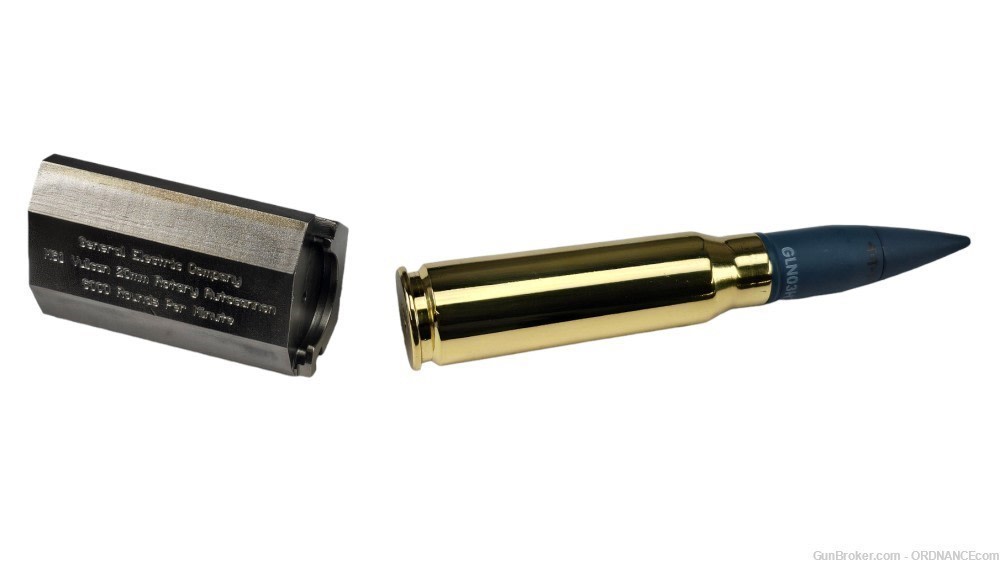 20mm M61 VULCAN Autocannon BOLT & ROUND Paperweight Desk Ornament inert-img-7