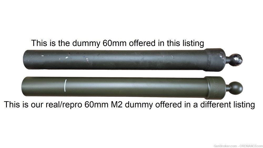 Budget 60mm Dummy Barrel Receiver Static Display tube cup artillery cannon-img-3
