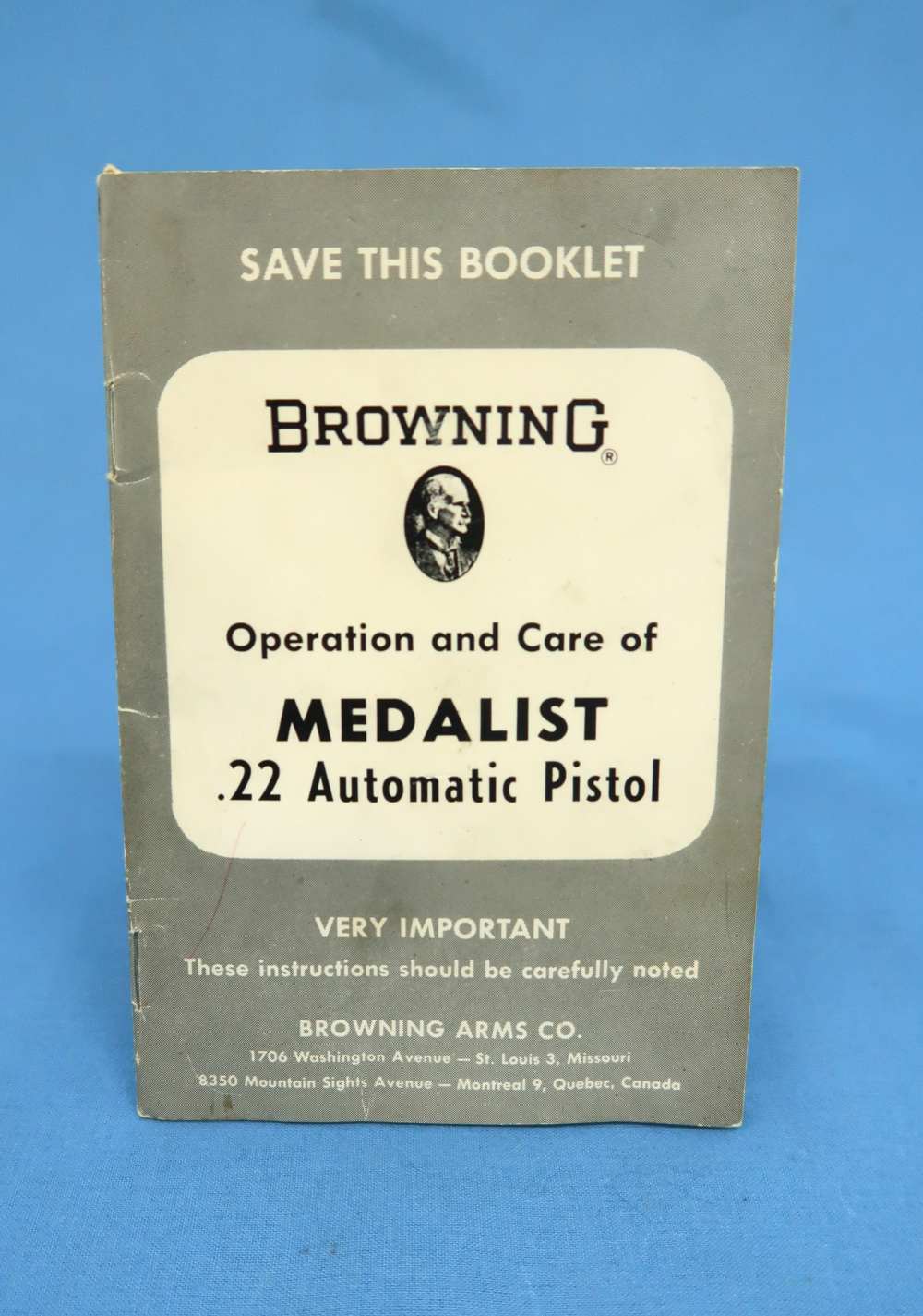 Browning Medalist Belgium 22 LR 6 ¾” Target Grips Cased 1963-img-78