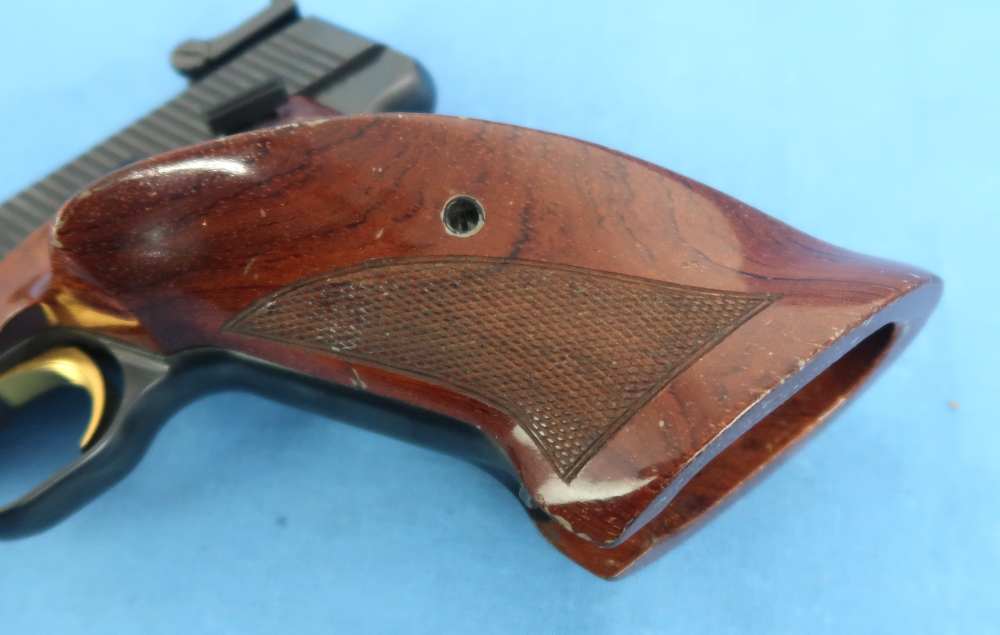 Browning Medalist Belgium 22 LR 6 ¾” Target Grips Cased 1963-img-23