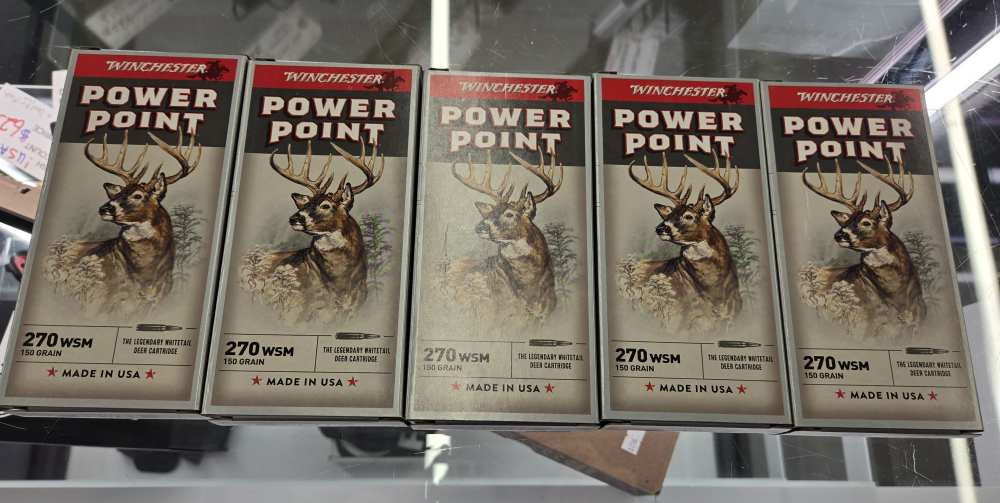 100rd Winchester Ammo X270WSM Power-Point 270WSM 150gr 100 ct.-img-0