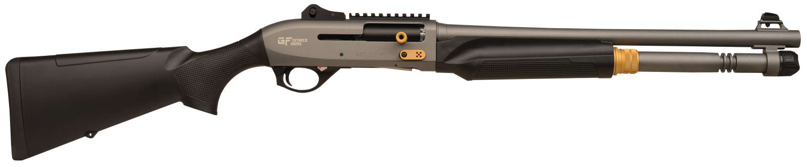 GForce Arms Gatlander 12GA 3in 18.5in 5RD Cerakote Grey Synth.-img-1