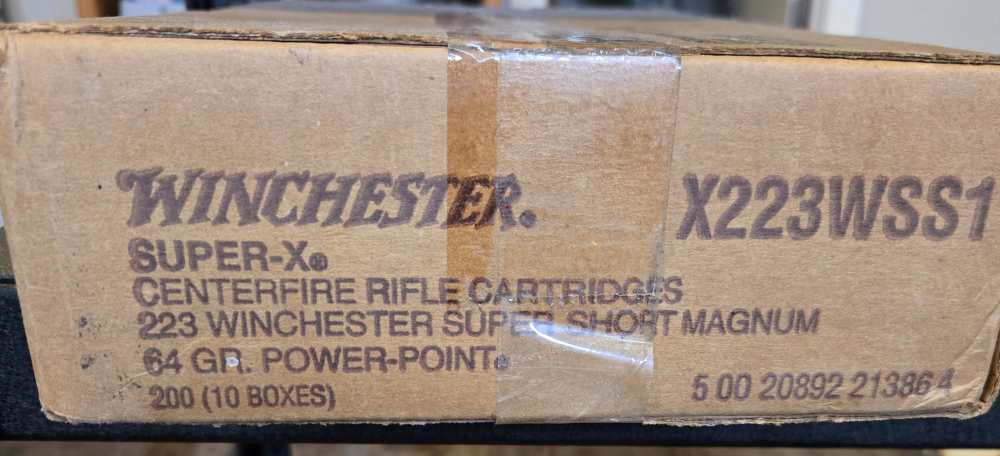 Winchester .223 WSSM 64gr Power Point *Un-Opened CASE*-img-0