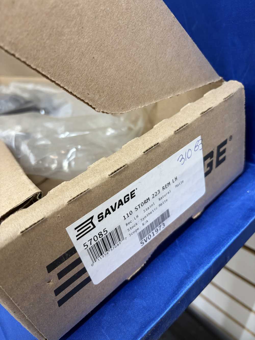 Left Handed Savage 110 Storm Stainless Grey Stock With Box 223-img-25