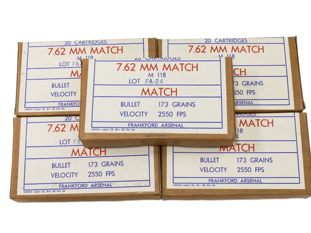 US Military 7.62 NATO M118 Match Ammunition Lot 1965-img-1