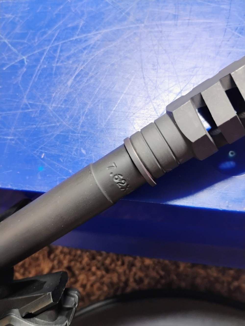 7.62x39 Side Charging 18" AR15 Complete Upper Assy w 2-28rd Mags READ-img-15
