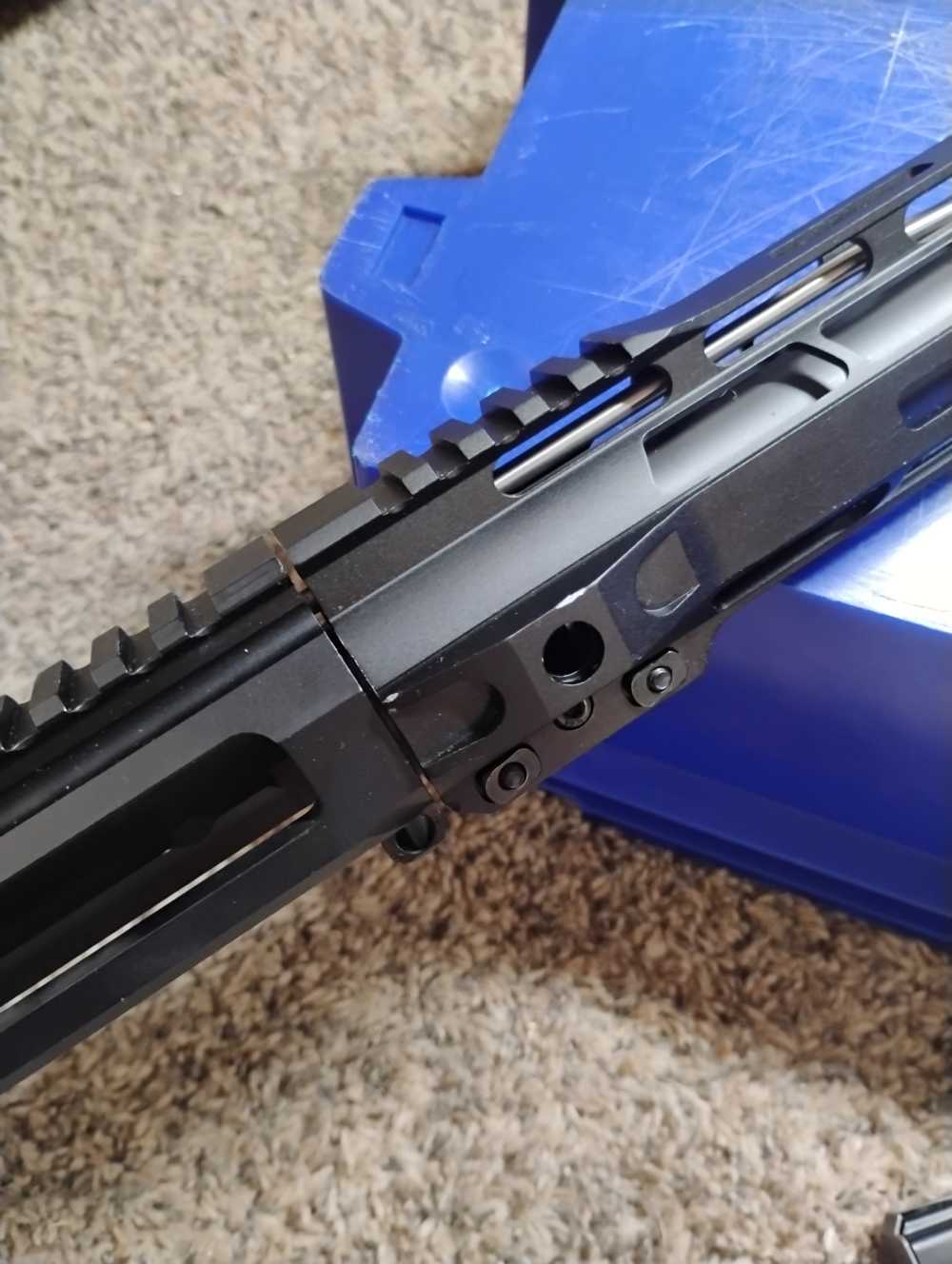 7.62x39 Side Charging 18" AR15 Complete Upper Assy w 2-28rd Mags READ-img-6