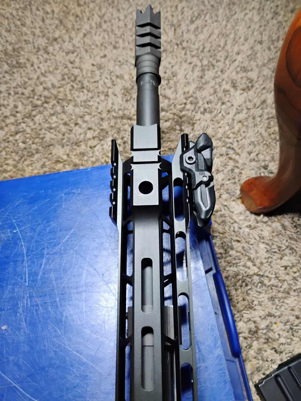 7.62x39 Side Charging 18" AR15 Complete Upper Assy w 2-28rd Mags READ-img-7