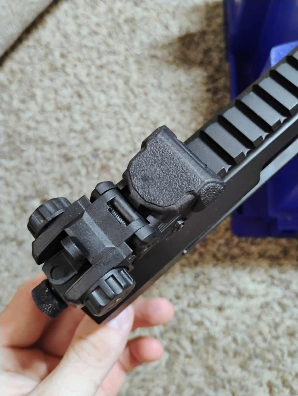 7.62x39 Side Charging 18" AR15 Complete Upper Assy w 2-28rd Mags READ-img-11