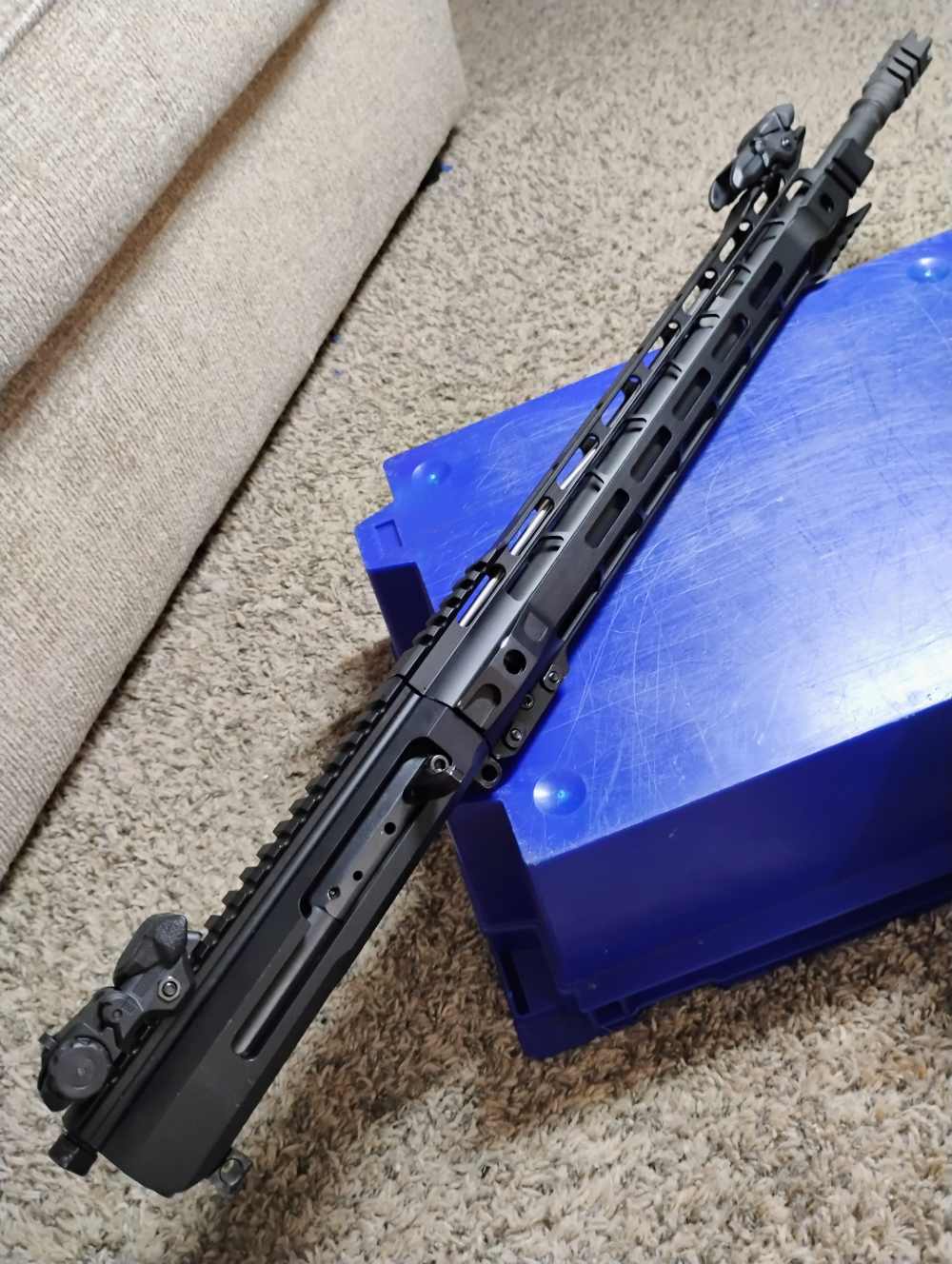 7.62x39 Side Charging 18" AR15 Complete Upper Assy w 2-28rd Mags READ-img-19