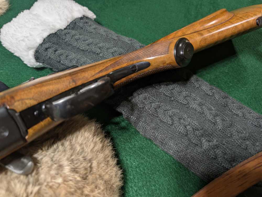 Steyr Mannlicher-Schoenauer 1952 (MC?) .30-06 Rare Tigerstripe Maple Stock-img-16