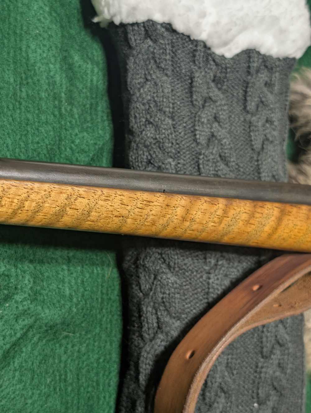 Steyr Mannlicher-Schoenauer 1952 (MC?) .30-06 Rare Tigerstripe Maple Stock-img-13