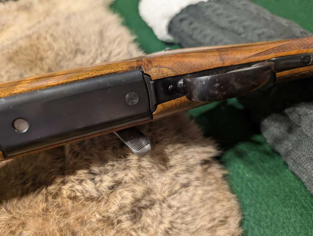 Steyr Mannlicher-Schoenauer 1952 (MC?) .30-06 Rare Tigerstripe Maple Stock-img-17