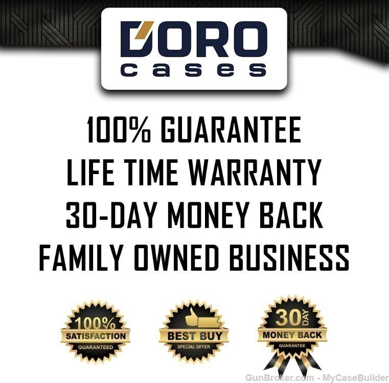 Single Pistol Double Magazine DORO Sport 400 Case w/ Blue TopGuard Foam-img-6
