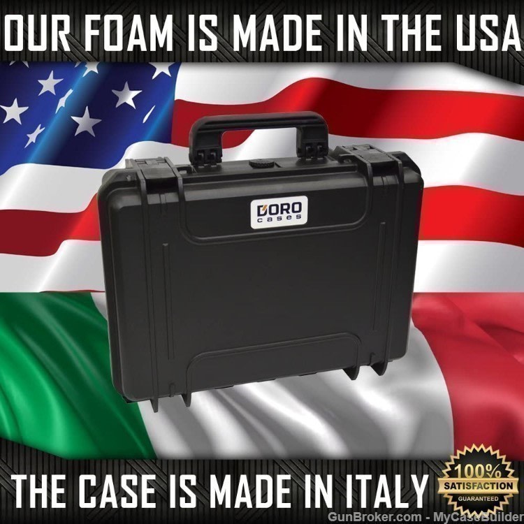 Single Pistol Double Magazine DORO Sport 400 Case w/ Blue TopGuard Foam-img-4