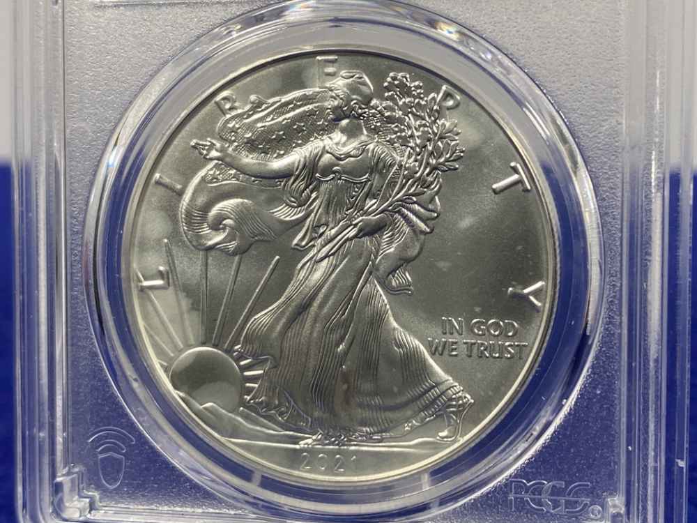 2021 Silver Eagle PCGS MS70 *First Day of Issue* DESIRABLE TYPE 1 EAGLE-img-3