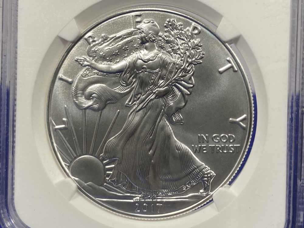 2017 Silver Eagle *NGC MS70* Early Release Eagle US Mint 225th Anniversary-img-3