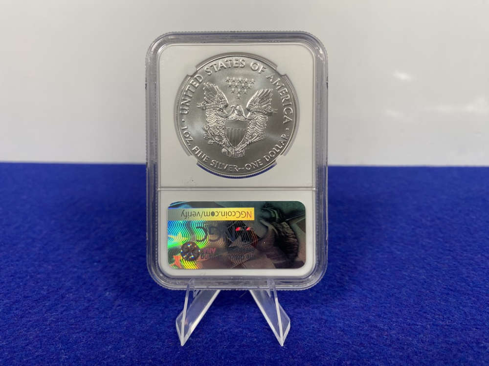 2017 Silver Eagle *NGC MS70* Early Release Eagle US Mint 225th Anniversary-img-4
