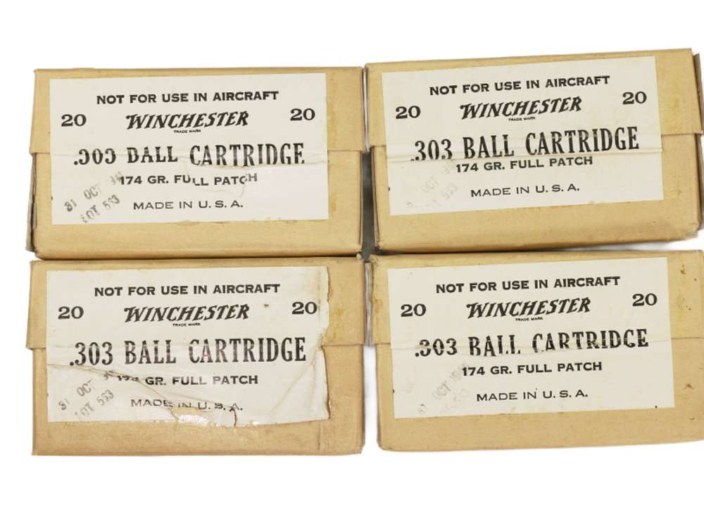 303 British WW2 Lend Lease Ammunition Lot Winchester-img-0