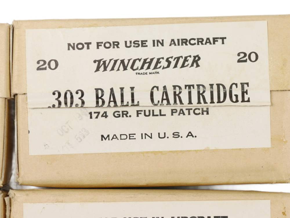 303 British WW2 Lend Lease Ammunition Lot Winchester-img-1