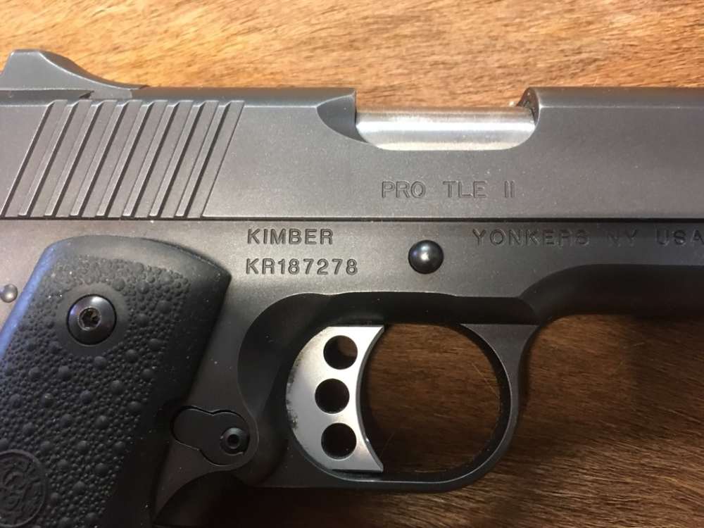 Kimber Pro TLE II .45 in blue.  4 1/4" barrel, night sights. One mag-img-3