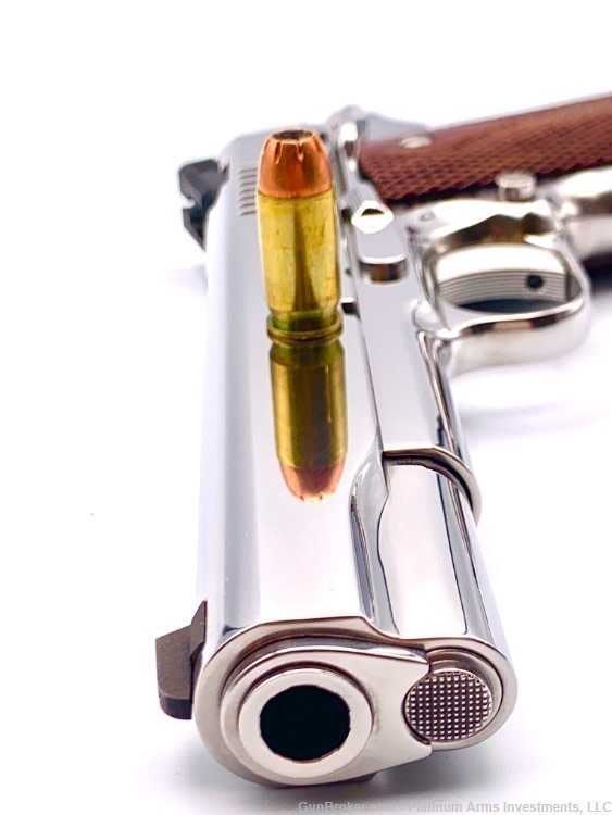 Dan Wesson Bright Polished Stainless Steel Custom Shop Razorback 1911 10mm-img-4