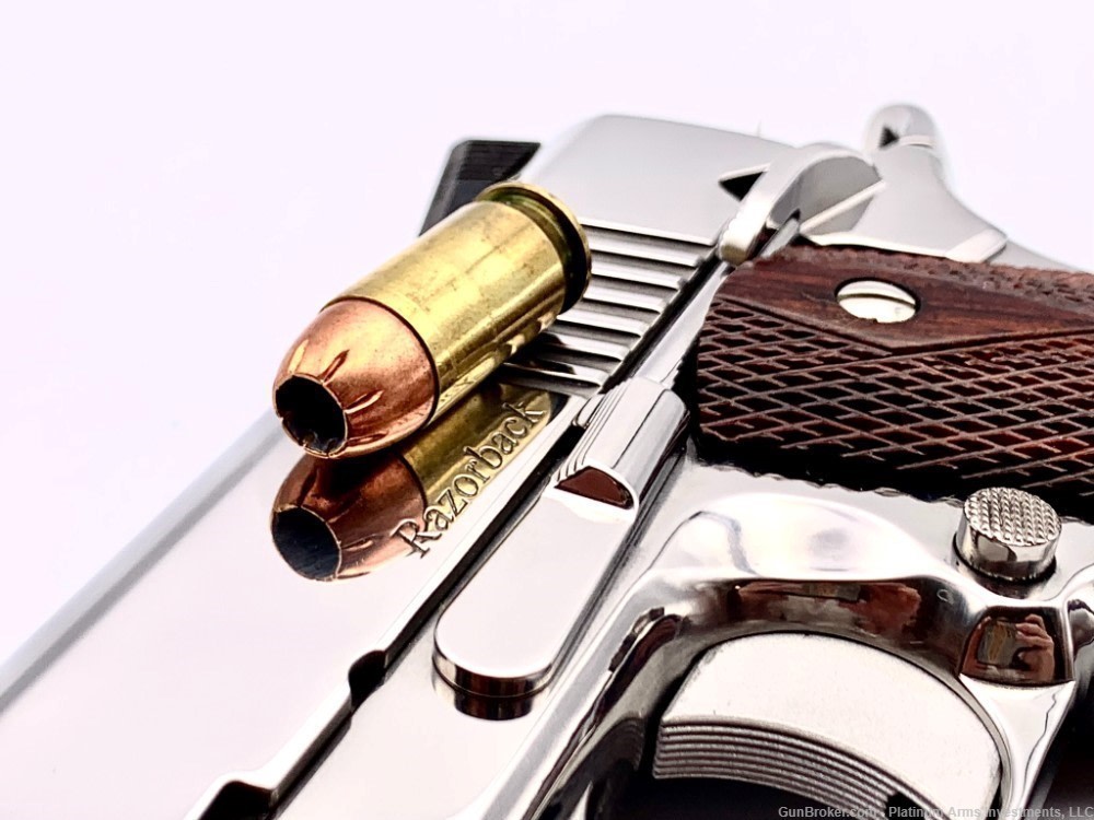 Dan Wesson Bright Polished Stainless Steel Custom Shop Razorback 1911 10mm-img-6