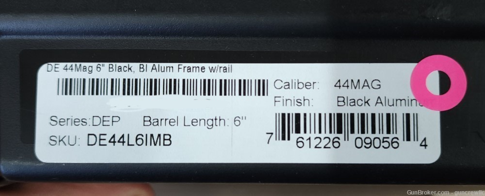 Magnum Research Desert Eagle DE-44 L6 IMB Black DE44L6IMB 44Mag 6" Layaway-img-12