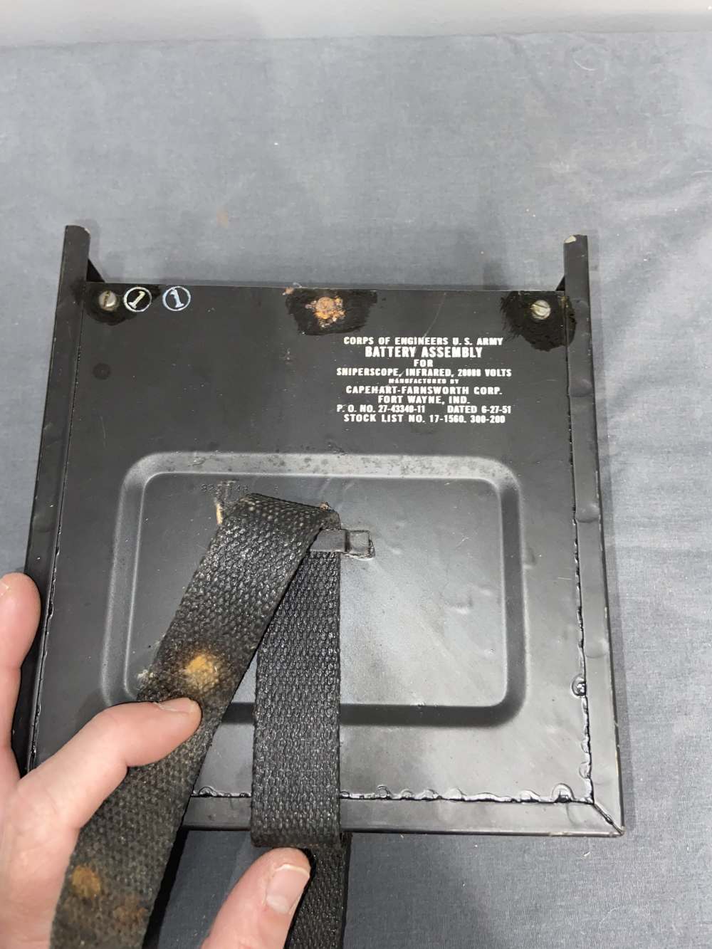  Battery Pack for M1 Carbine Infrared Sniperscope VTG 50’s US-img-1
