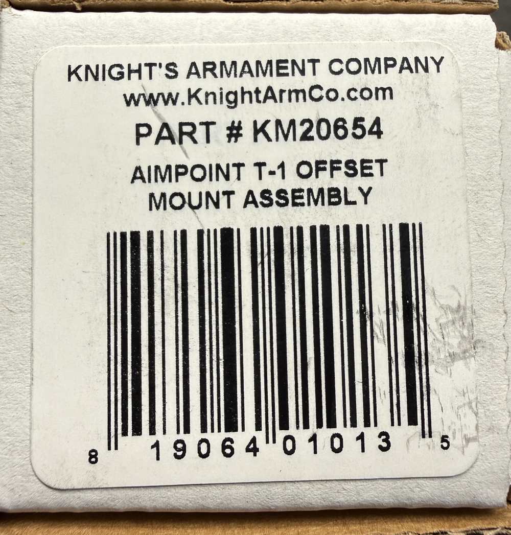 Knights Armament Aimpoint 30mm T1/T2 Offset Mount with Caps - NIB-img-1